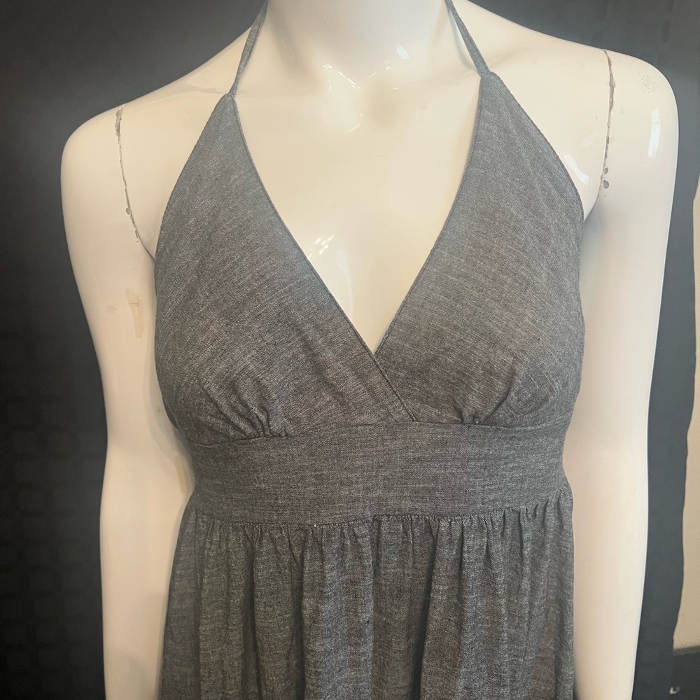 Derek Heart Ruffled Hem Halter Maxi  Size L